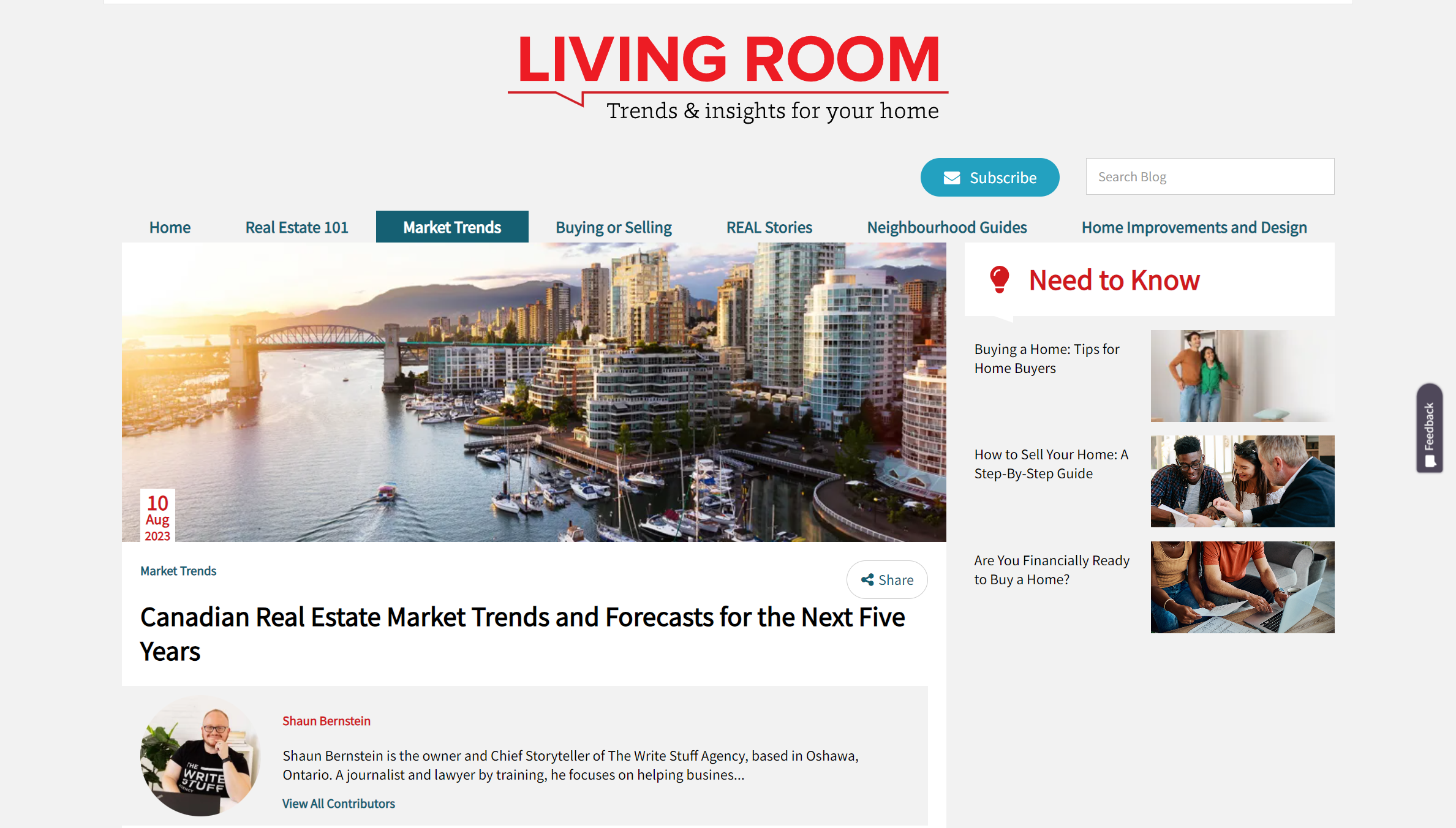 Canadian Real Estate Market Trends and Forecasts for the Next Five Years