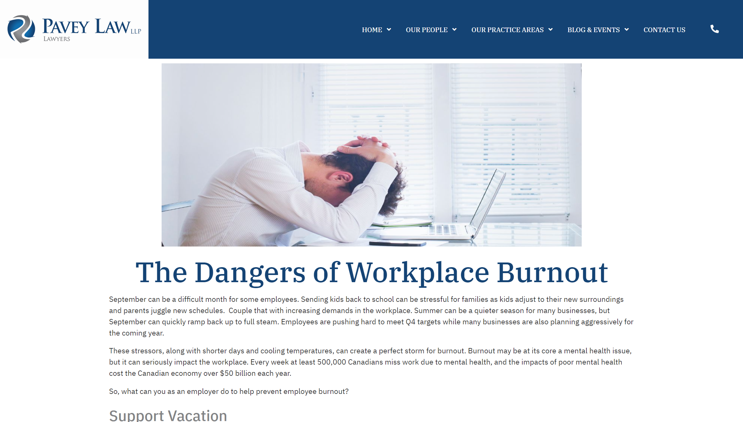 The Dangers of Workplace Burnout